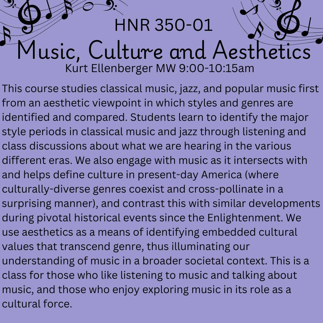 course description HNR 350-01